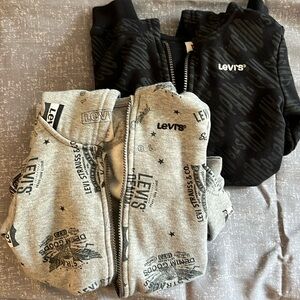 2 Levi’s Full Zip Hoodies- Toddler Boys-4T